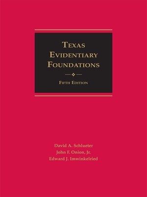 cover image of Texas Evidentiary Foundations